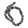 Natural Snowflake Obsidian Beads Strands GG-CBA9392-13-5