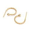 304 Stainless Steel Stud Earring Findings STAS-L252-001G-2