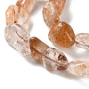 Natural Rutilated Quartz Beads Strands G-P497-01C-20-4