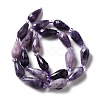 Natural Lepidolite/Purple Mica Stone Beads Strands G-B028-A06-3
