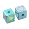 Opaque Acrylic European Beads OACR-E026-03-3