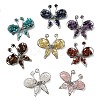 Butterfly Natural Mixed Gemstone Brooch G-A278-02P-1