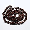 Chip Natural Mahogany Obsidian Beads Strands LS-G-N0134-25-3