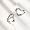 201 Stainless Steel Hoop Earrings EJEW-Z137-02P-02-3