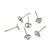 Non-Tarnish 304 Stainless Steel Post Stud Earring Findings LS-X-STAS-R063-50-3
