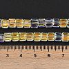 Electroplate Transparent Glass Beads Strands EGLA-B011-07A-AB06-4