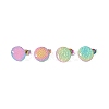 Ion Plating(IP)  304 Stainless Steel Ear Stud Findings STAS-O119-15C-M-3