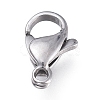Tarnish Resistant 316 Surgical Stainless Steel Lobster Claw Clasps STAS-M281-01P-C-1