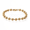 Ion Plating(IP) 304 Stainless Steel Ball Chain Bracelets STAS-I156-22G-1