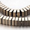 Electroplate Non-magnetic Synthetic Hematite Bead Strands G-F300-20A-06-1