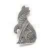 Persian Cat Alloy Brooches JEWB-Q004-03AS-5