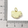 Evil Eye Enamel Shell Brass Butterfly Charms with Jump Rings KK-E092-27G-04-3