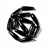 Natural Black Stone Beads Strands G-I328-04-3