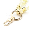 Transparent Acrylic Cable Chain Wristlet Straps HJEW-JM00665-01-4