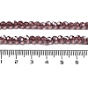 Electroplate Transparent Glass Beads Strands EGLA-A035-T4mm-A13-4