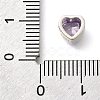 925 Sterling Silver Cubic Zirconia Beads STER-L066-06S-04-3