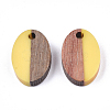 Resin & Walnut Wood Pendants RESI-S358-30H-2