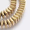 Electroplated Non-magnetic Synthetic Hematite Bead Strand G-E495-08D-1