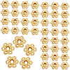 300Pcs Alloy Beads Caps PALLOY-SC0004-38-1
