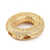 Rack Plating Brass Micro Pave Cubic Zirconia Pendants KK-Q790-01O-G-2