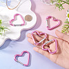 5Pcs Zinc Alloy Spring Gate Rings FIND-TA0009-73M-6
