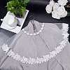 Detachable Polyester Bridal Lace Shawls AJEW-WH0248-17-5