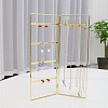 Foldable Iron Jewelry Display Rack PW-WG64179-01-1
