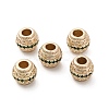 Brass Micro Pave Cubic Zirconia Beads KK-C071-07KCG-03-1