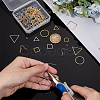 Geometric Charm Drop Earring DIY Making Kit DIY-UN0003-01-4