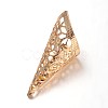Apetalous Filigree Brass Bead Cones LS-X-KK-N0089-02KCG-1