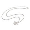 Brass Pendant Necklaces NJEW-P299-A06-P-3