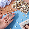 500Pcs 2 Colors CCB Plastic Beads CCB-TA0001-18-6