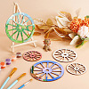 12Pcs 3 Style Unfinished Wood Slices WOOD-OC0002-79-5
