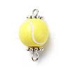 Acrylic Basketball Connector Charms PALLOY-JF01869-03-1