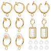 30Pcs Brass Clip-on Earring Findings KK-GA0001-54G-1