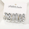 3Pairs Alloy Stud Earrings WG5D203-02-3