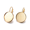 304 Stainless Steel Leverback Earring Settings STAS-F191-03G-18mm-4