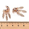 Alloy Rhinestone European Beads FIND-Q115-04RG-3