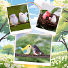 24Pcs 8 Colors Resin Birds Figurine Display Decorations DJEW-SP0001-16-7