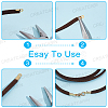 500Pcs Iron Folding Crimp Ends IFIN-CN0001-06G-5