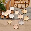 12Pcs 6 Style 304 Stainless Steel Cabochon Connector Settings STAS-SZ0001-42-4