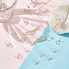 20Pcs 2 Colors Brass Stud Earring Findings KK-BC0008-33-5