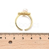 Brass Enamel Cuff Rings RJEW-K291-04G-02-5