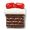 Christmas Opaque Resin Cabochons RESI-K027-21H-1