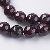 Natural Garnet Beads Strands X-G-G542-10mm-21-3
