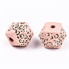 Painted Natural Wood Beads WOOD-T021-51A-11-2