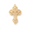 201 Stainless Steel Laser Cut Connector Charms STAS-R132-13G-1