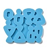 Trapezoid & Triangle & Flat Round Shape DIY Pendant Silicone Molds DIY-M048-04-3