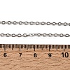 12Pcs 2.4MM 304 Stainless Steel Textured Cable Chain Necklaces for Men Women NJEW-H093-18P-02-6