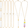 6Pcs 304 Stainless Steel Cable Chain Necklaces for Men Women NJEW-SC0001-80A-1